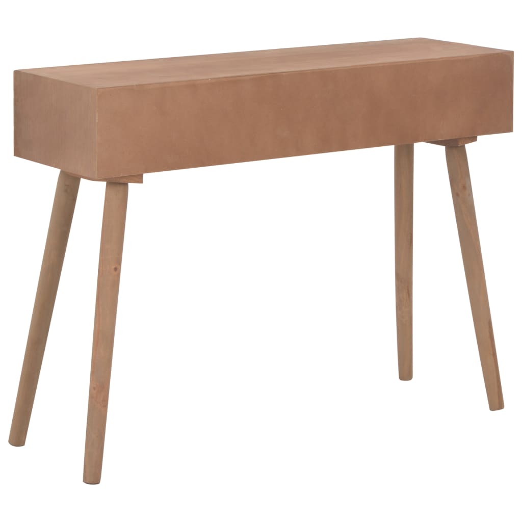 Console Table with 3 Drawers 100x30x73 cm Solid Pinewood