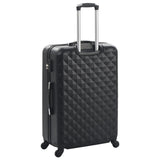 Hardcase Trolley Set 3 pcs Black ABS - Top-Down View