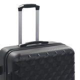 Hardcase Trolley Set 3 pcs Black ABS - Close-Up Angle