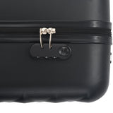 Hardcase Trolley Set 3 pcs Black ABS - Low Angle