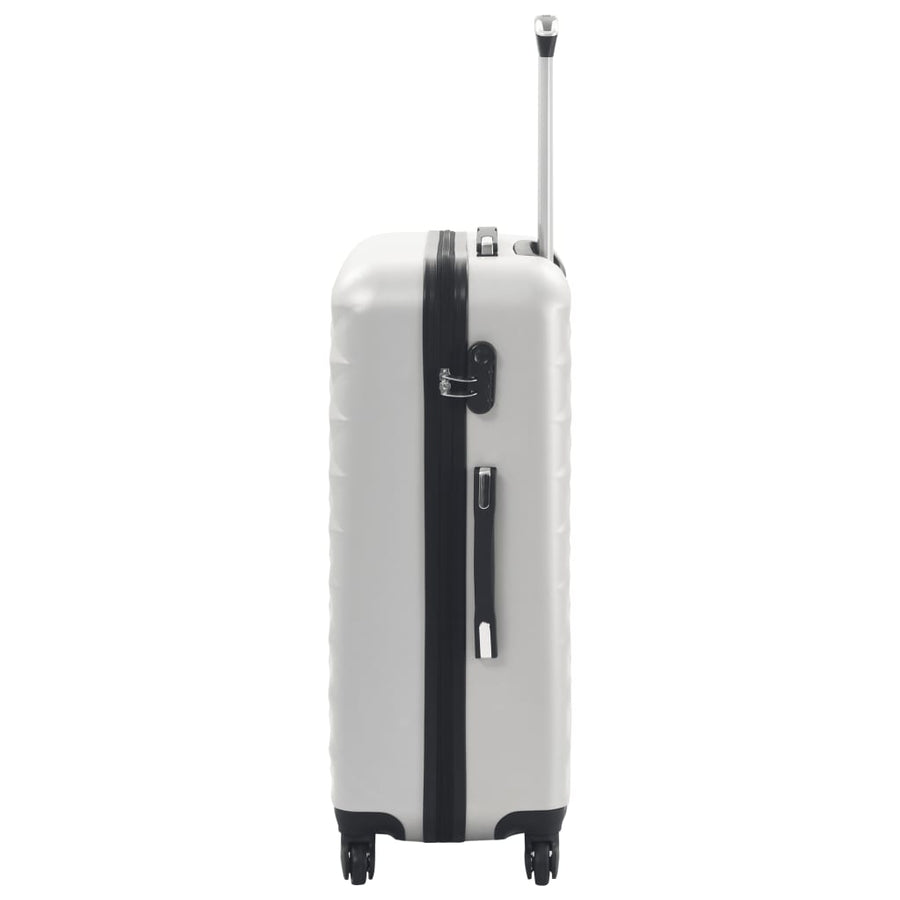 Hardcase Trolley Set 3 pcs Bright Silver ABS