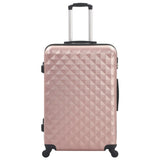 Hardcase Trolley Set 3 pcs Rose Gold ABS - Side View