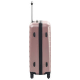 Hardcase Trolley Set 3 pcs Rose Gold ABS