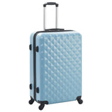 Hardcase Trolley Set 3 pcs Blue ABS - Front View