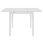 Extendable Dining Table White (80-120)x80x74 cm MDF
