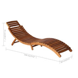 3 Piece Outdoor Lounge Set Solid Acacia Wood Brown