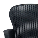 9 Piece Outdoor Dining Set Plastic Anthracite Rattan Look - 45-Degree Angle