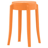 Stackable Stools 4 pcs Multicolour Plastic - Side View