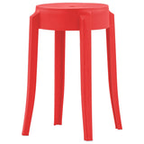 Stackable Stools 4 pcs Multicolour Plastic