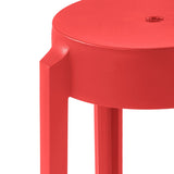 Stackable Stools 4 pcs Multicolour Plastic - Low Angle