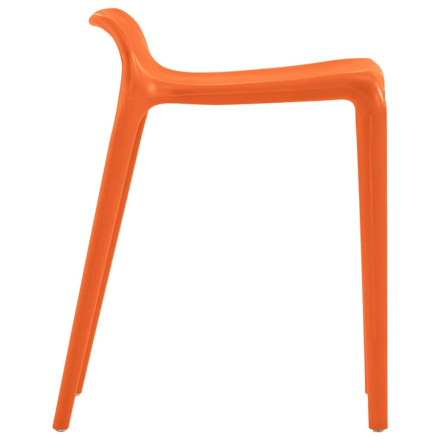 Stackable Stools 4 pcs Multicolour Plastic