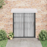 Door Canopy Grey and Transparent 200x75 cm PC