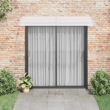 Door Canopy Grey and Transparent 240x75 cm PC