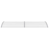 Door Canopy Grey and Transparent 300x75 cm PC