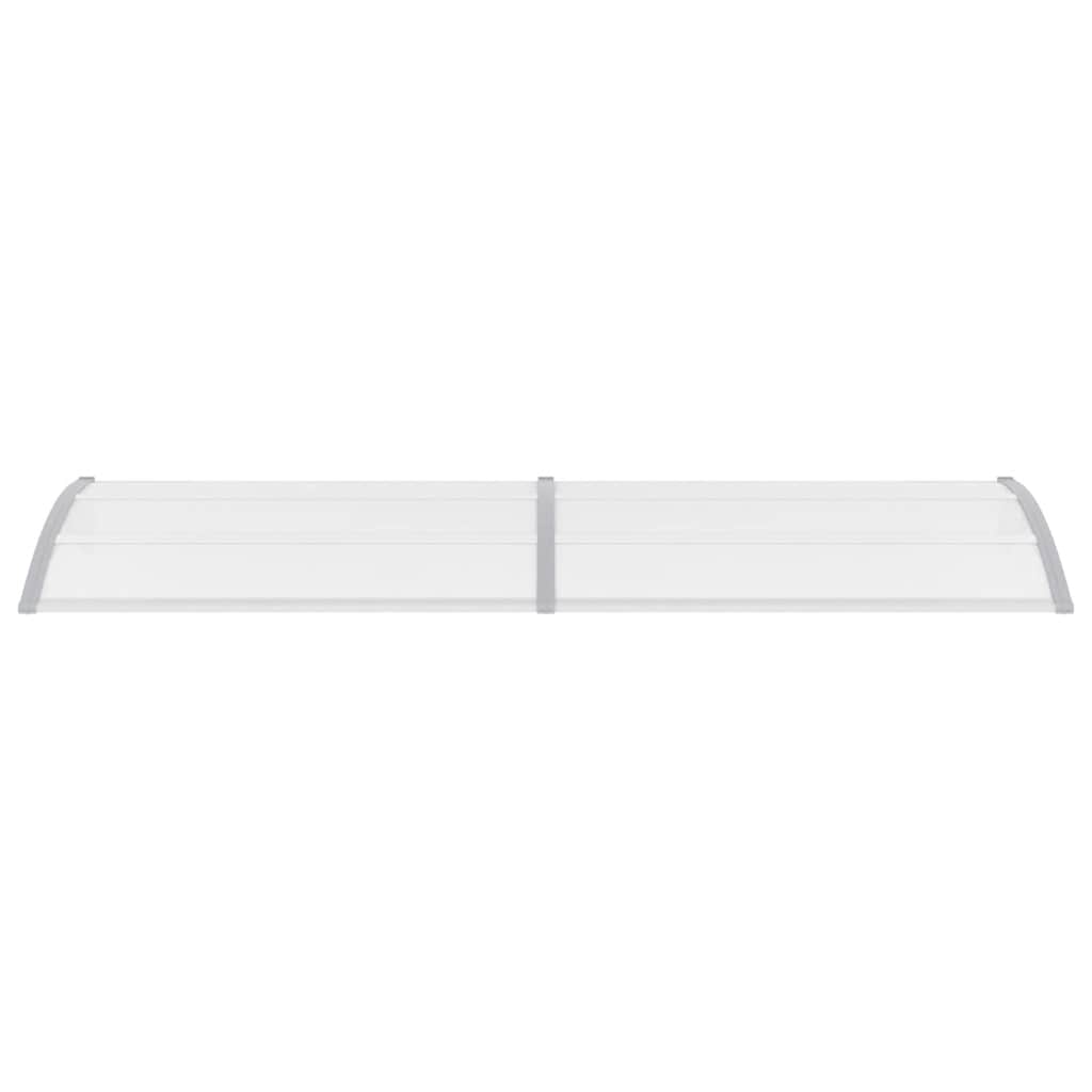 Door Canopy Grey and Transparent 300x75 cm PC