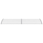 Door Canopy Grey and Transparent 300x75 cm PC