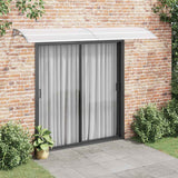 Door Canopy Grey and Transparent 300x75 cm PC