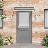 Door Canopy Black 120x75 cm PC - Side View