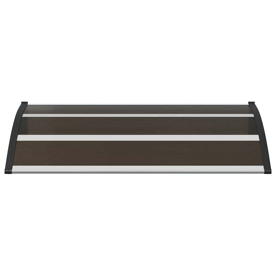 Door Canopy Black 120x75 cm PC