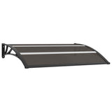 Door Canopy Black 150x75 cm PC