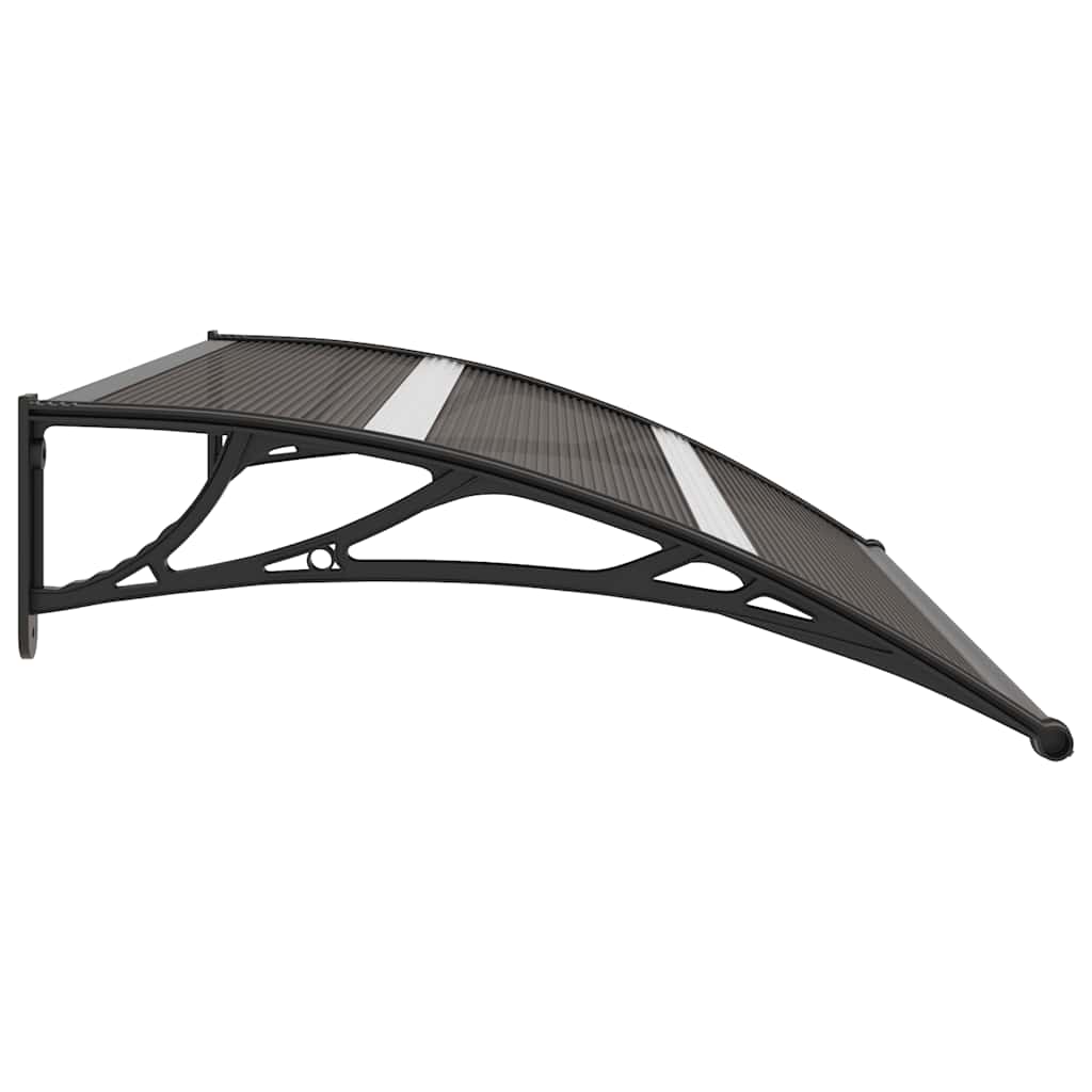 Door Canopy Black 150x75 cm PC