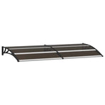Door Canopy Black 200x75 cm PC