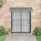 Door Canopy Black 200x75 cm PC - Side View