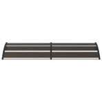 Door Canopy Black 200x75 cm PC