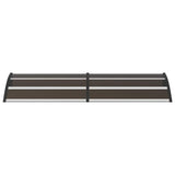 Door Canopy Black 200x75 cm PC - Top-Down View