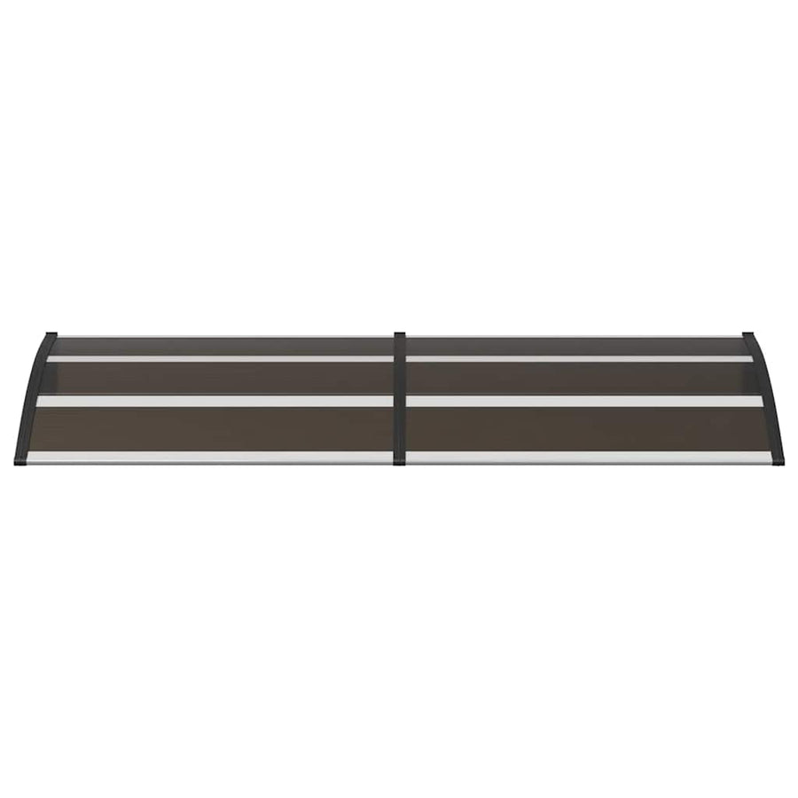 Door Canopy Black 200x75 cm PC