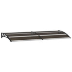 Door Canopy Black 240x75 cm PC