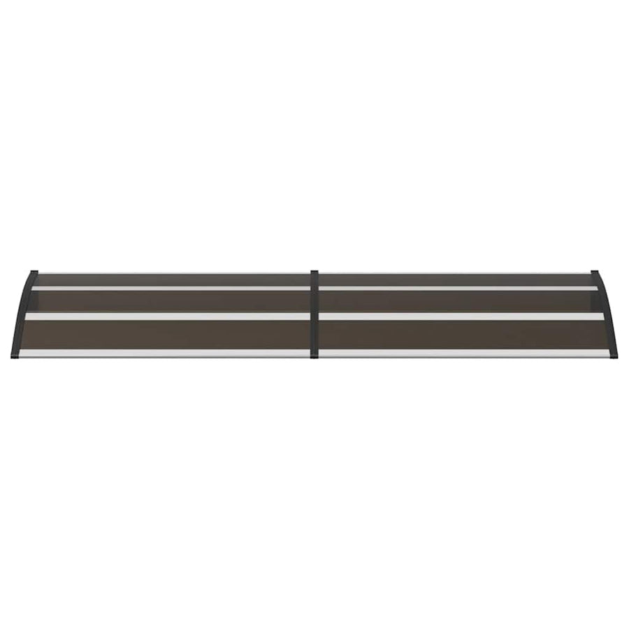 Door Canopy Black 240x75 cm PC