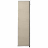 Folding Wardrobe Cream 110x45x175 cm Fabric - 45-Degree Angle