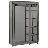 Folding Wardrobe Grey 110x45x175 cm Fabric