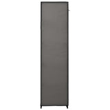 Folding Wardrobe Grey 110x45x175 cm Fabric