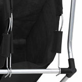 Laundry Sorter with 3 Bags Black Steel - Extra Image