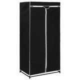 Wardrobe Black 75x50x160 cm - Front View