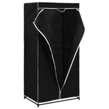 Wardrobe Black 75x50x160 cm - Side View