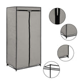 Wardrobes 2 pcs Grey 75x50x160 cm - Front View