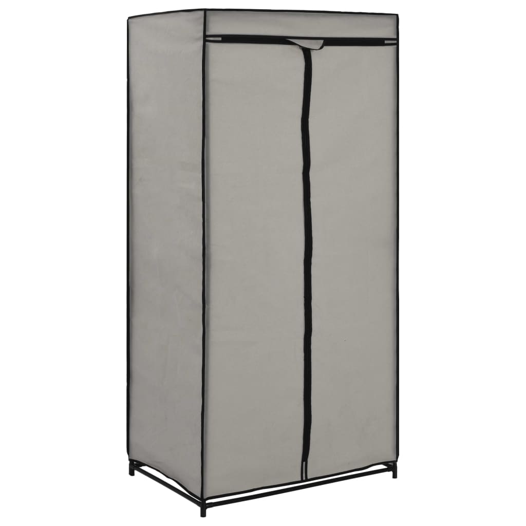 Wardrobes 2 pcs Grey 75x50x160 cm