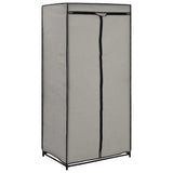Wardrobes 2 pcs Grey 75x50x160 cm - Side View