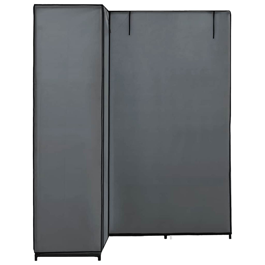 Corner Wardrobe Grey 130x87x169 cm