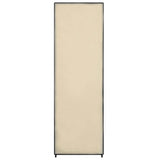 Wardrobe Cream 87x49x159 cm Fabric - Rear View