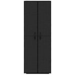 Shoe Cabinet Black 60x30x166 cm Fabric