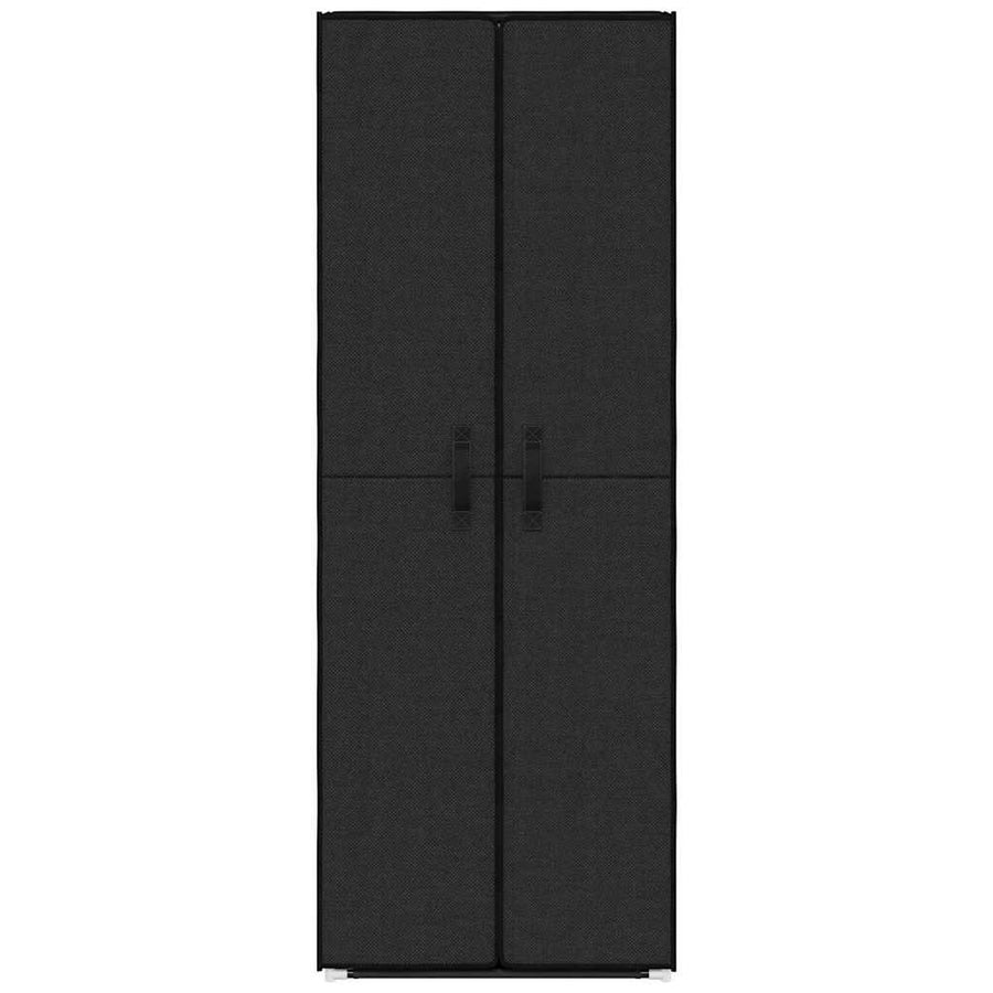 Shoe Cabinet Black 60x30x166 cm Fabric