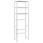 3-Tier Storage Rack over Toilet Silver 53x28x169 cm