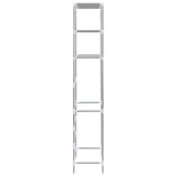 3-Tier Storage Rack over Toilet Silver 53x28x169 cm