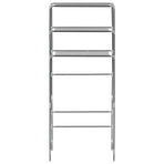3-Tier Storage Rack over Laundry Machine Silver 69x28x169 cm
