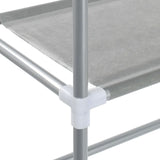 3-Tier Storage Rack over Laundry Machine Silver 69x28x169 cm - Close-Up Angle