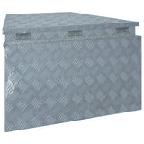 Aluminium Box 737/381x410x460 mm Silver - Side View